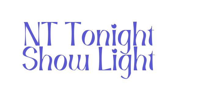 NT Tonight Show Light Font Download