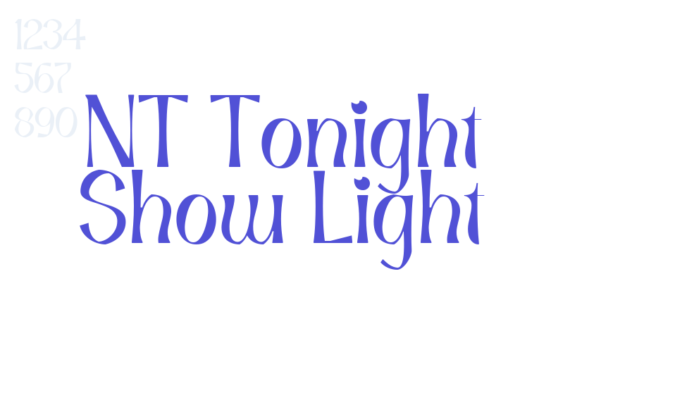 NT Tonight Show Light-font-download