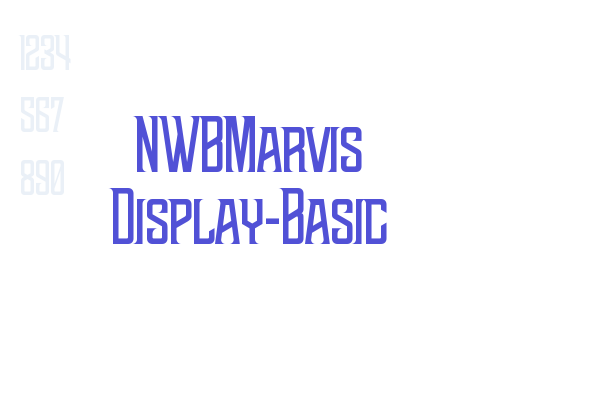 NWBMarvis Display-Basic Font Download