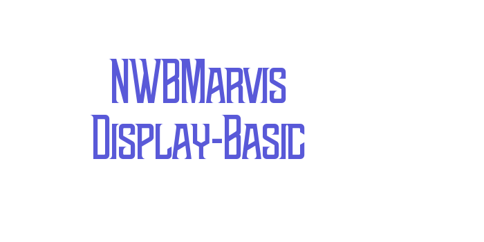 NWBMarvis Display-Basic Font Download