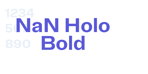 NaN Holo Bold font free