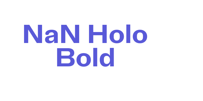 NaN Holo Bold Font Download