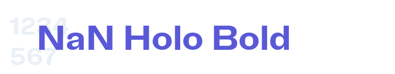 NaN Holo Bold-related font