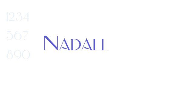 Nadall font free