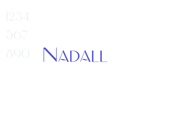 Nadall Font Download