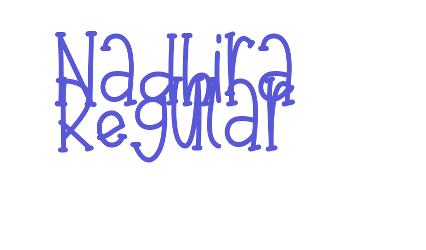 Nadhira Regular Font