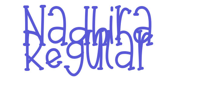 Nadhira Regular Font Download