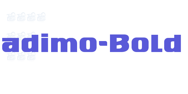 Nadimo-Bold font