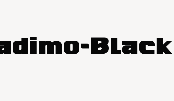 Nadimo-Black Font