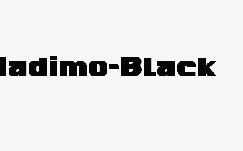 Nadimo-Black Font