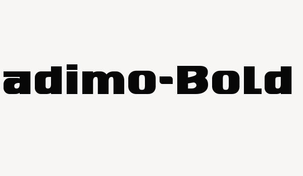 Nadimo-Bold Font