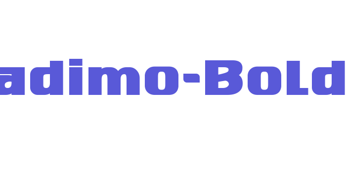 Nadimo-Bold Font