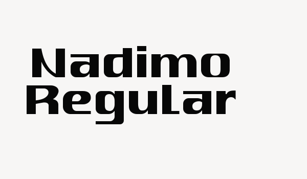 Nadimo Regular Font