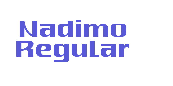 Nadimo Regular Font Download