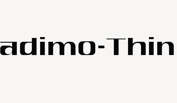 Nadimo-Thin Font