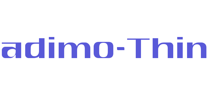 Nadimo-Thin Font Download