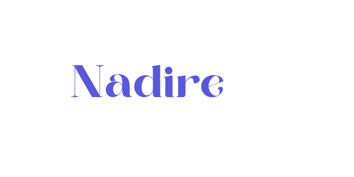 Nadire Font