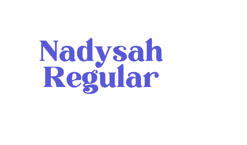 Nadysah Regular Font