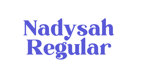 Nadysah Regular Font Download