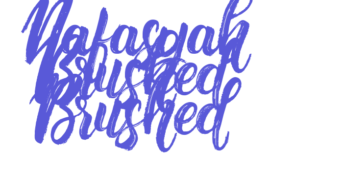 Nafasyah Brushed Brushed Font Download