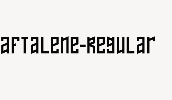 Naftalene-Regular Font