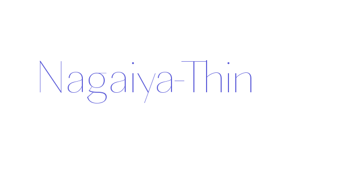 Nagaiya-Thin Font Download