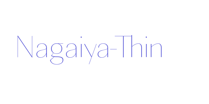 Nagaiya-Thin Font