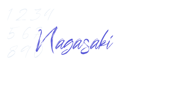 Nagasaki font free