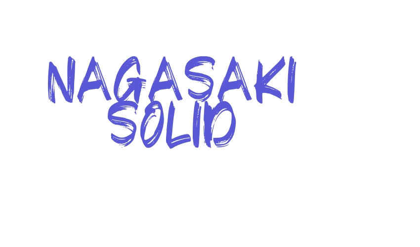 Nagasaki Solid Font