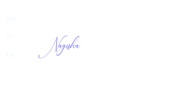 Nagisha font