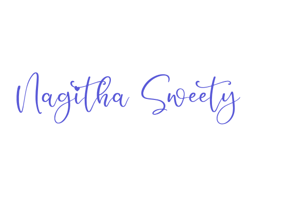 Nagitha Sweety Font