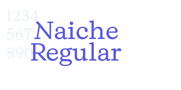 Naiche Regular font free