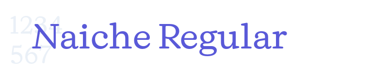 Naiche Regular-related font