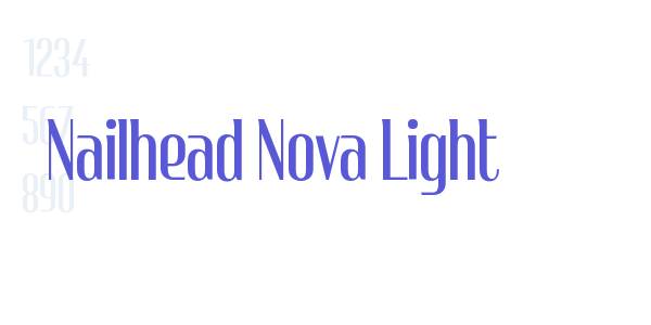 Nailhead Nova Light font