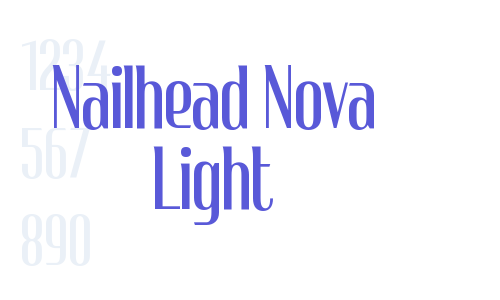 Nailhead Nova Light Font Download