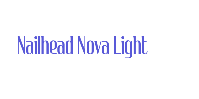 Nailhead Nova Light Font Download