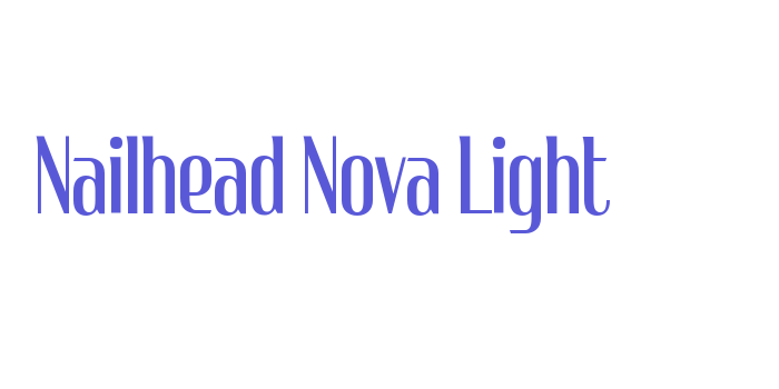 Nailhead Nova Light Font