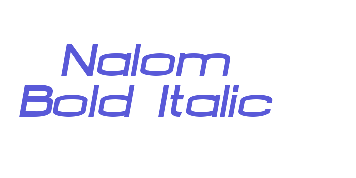 Nalom Bold Italic Font Download