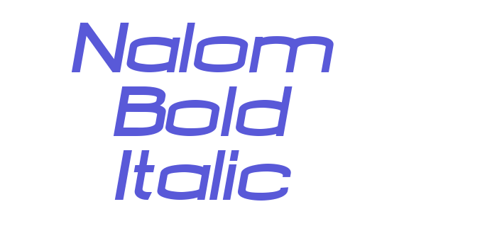 Nalom Bold Italic Font