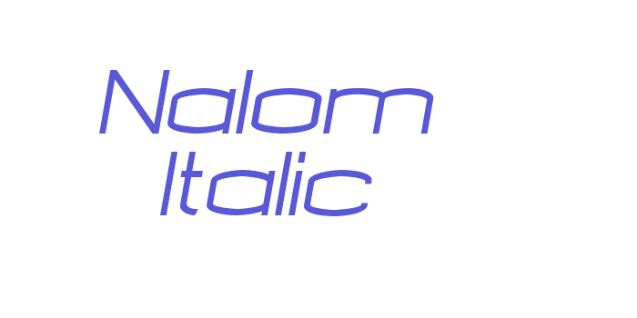 Nalom Italic Font