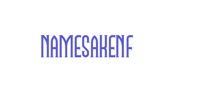 NamesakeNF Font Download