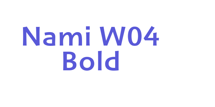 Nami W04 Bold Font Download