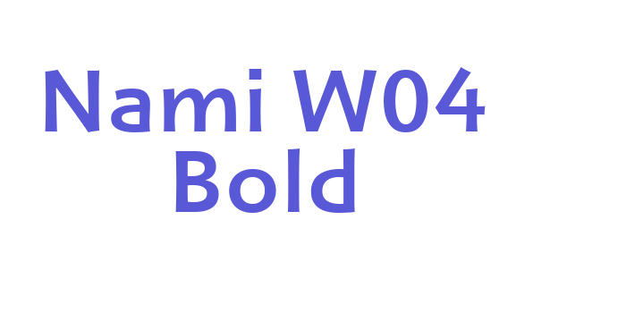 Nami W04 Bold Font