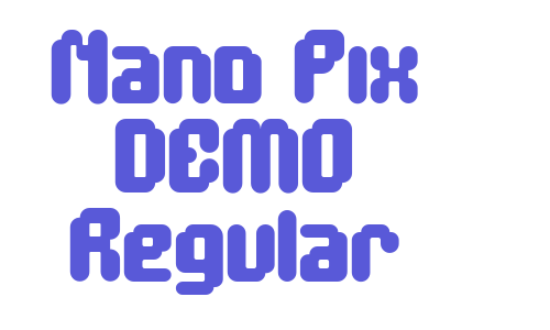 Nano Pix DEMO Regular Font Download