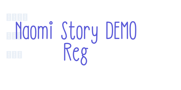 Naomi Story DEMO Reg font free