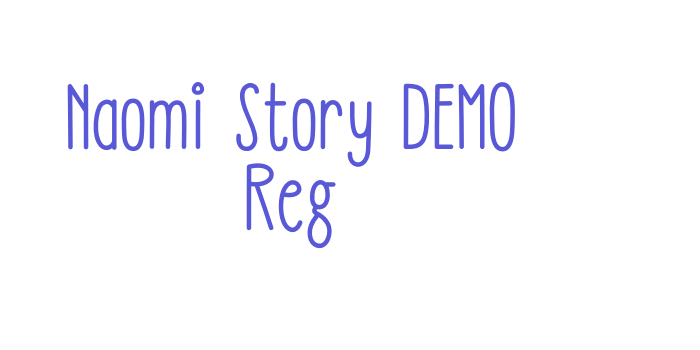 Naomi Story DEMO Reg Font Download