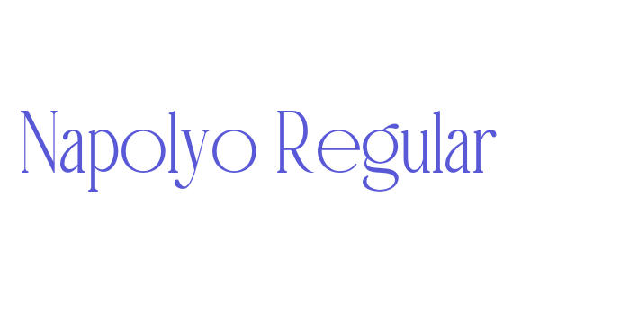 Napolyo Regular Font