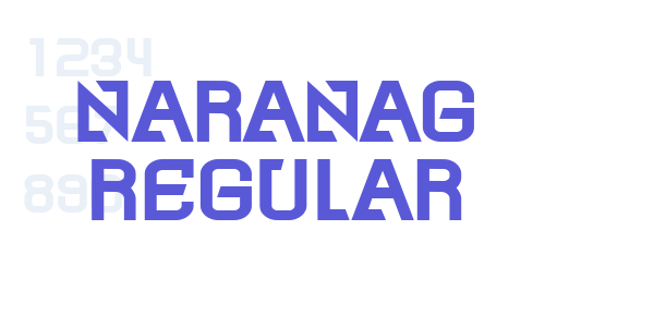 Naranag Regular font free