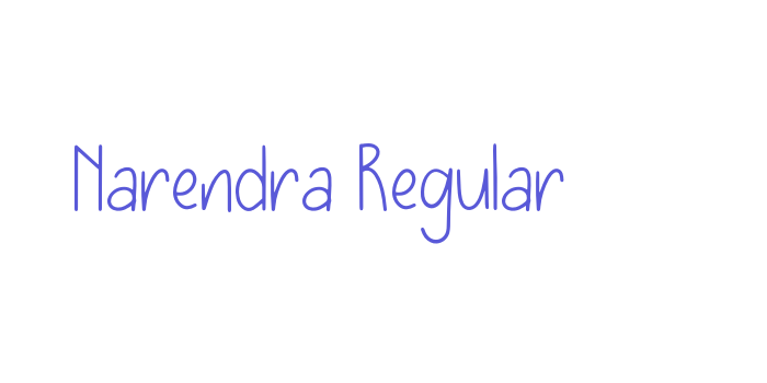 Narendra Regular Font