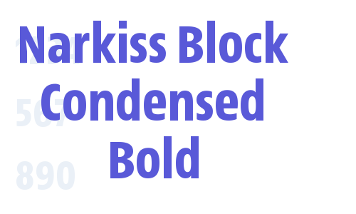 Narkiss Block Condensed Bold Font Download